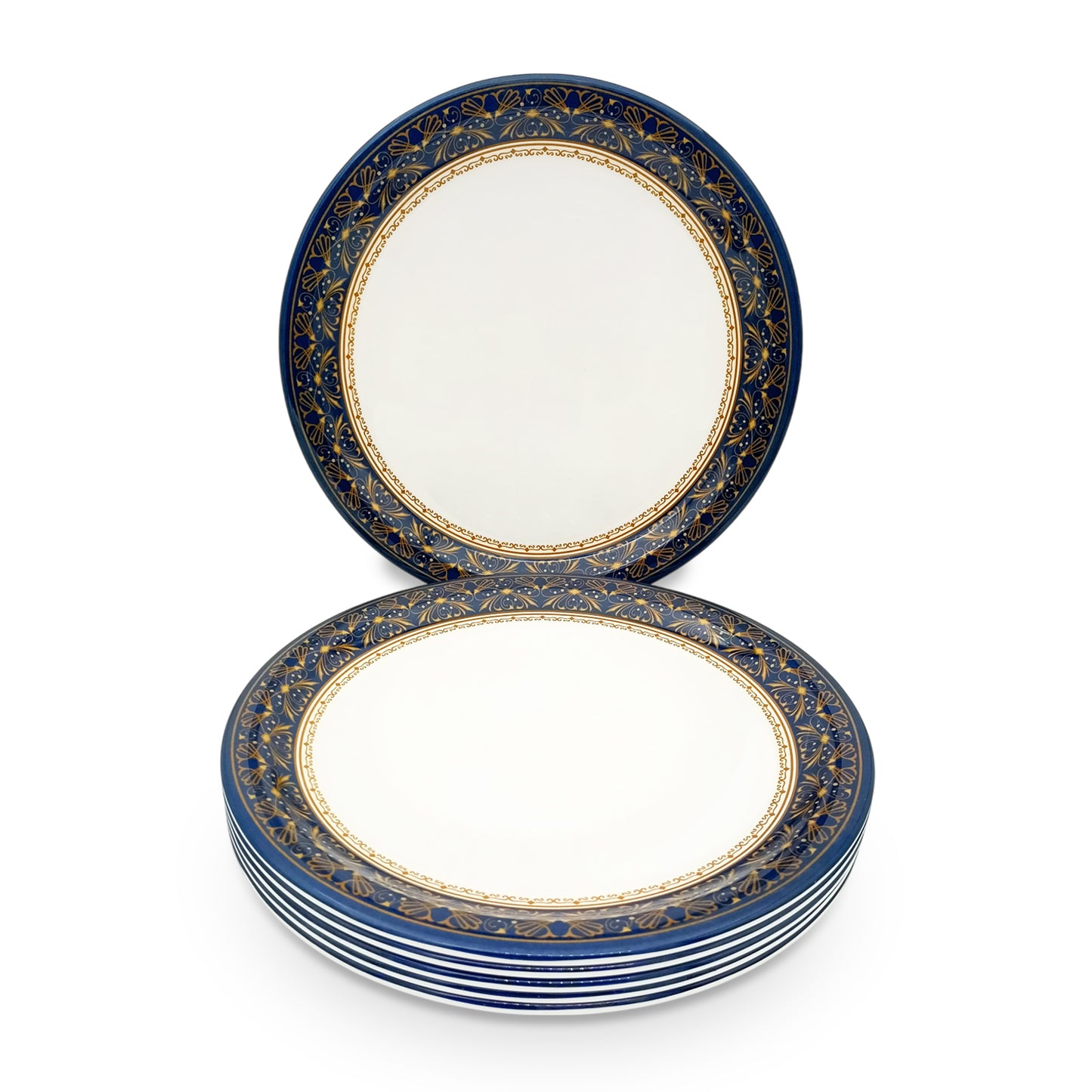 SUPERWARE | Pure Melamine | Buffet Plate Set –  Royal Golden Brown (12.5”) | 6 Nos. | Stain Free, Glazed Finish