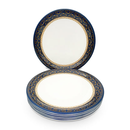SUPERWARE | Pure Melamine | Buffet Plate Set –  Royal Golden Brown (12.5”) | 6 Nos. | Stain Free, Glazed Finish