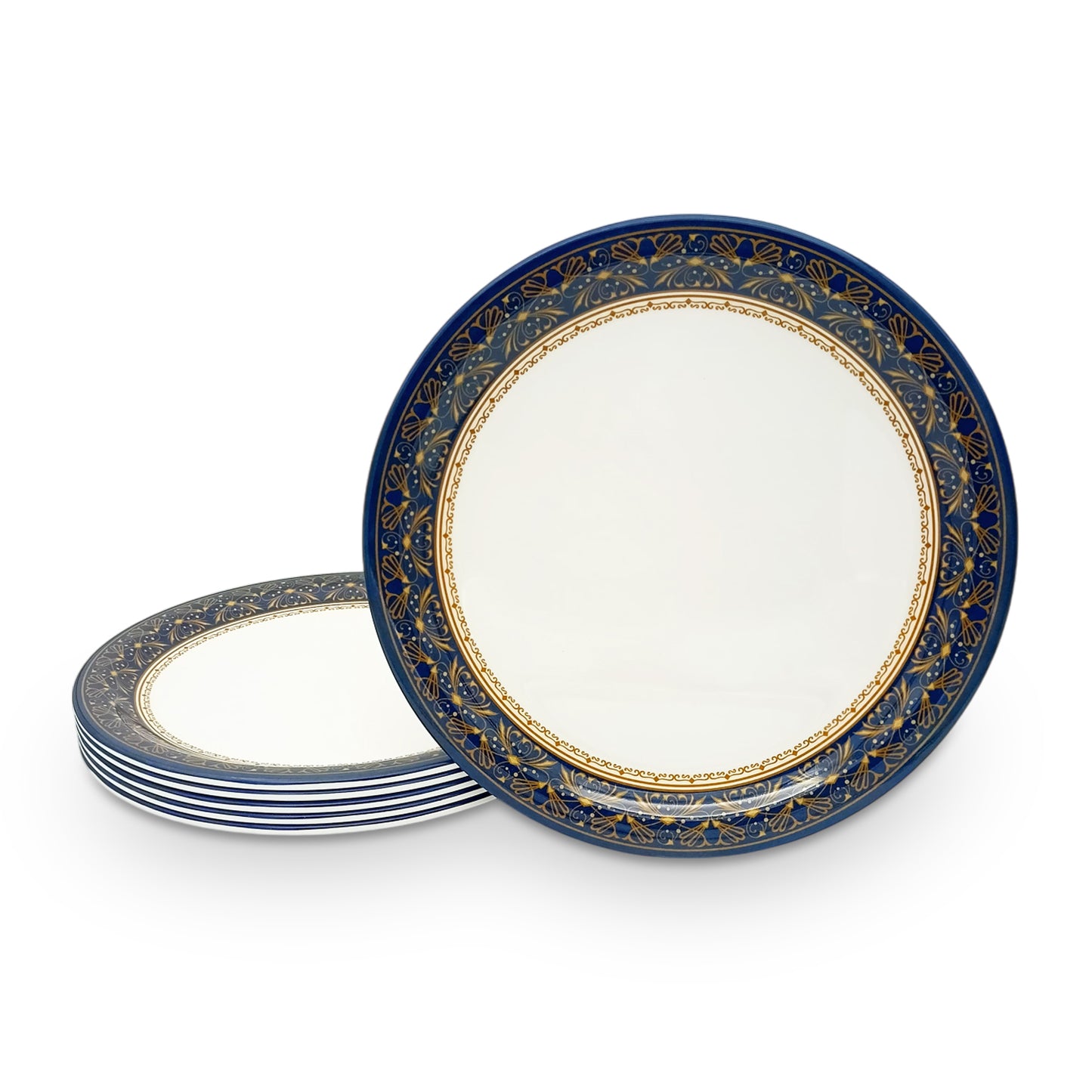 SUPERWARE | Pure Melamine | Buffet Plate Set –  Royal Golden Brown (12.5”) | 6 Nos. | Stain Free, Glazed Finish