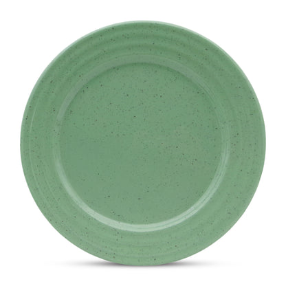 SUPERWARE | Pure Melamine | Classic Plus Dinner Plate Set - Green Sand (11.0") | 6 Nos. | Stain Free, Glazed Finish