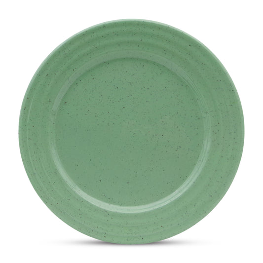 SUPERWARE | Pure Melamine | Classic Plus Dinner Plate Set - Green Sand (11.0") | 6 Nos. | Stain Free, Glazed Finish