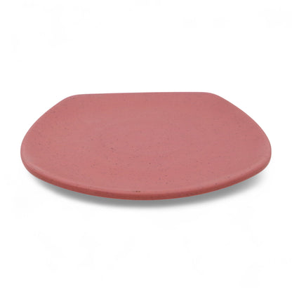 SUPERWARE | Pure Melamine | Square Dinner Plate Set - Pink Sand (11.0") | 6 Nos.| Stain Free, Glazed Finish
