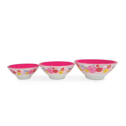 SUPERWARE | Pure Melamine | Mango Bowl - FLORIDA | Set of 3 Pcs. | Stain Free, Glazed Finish