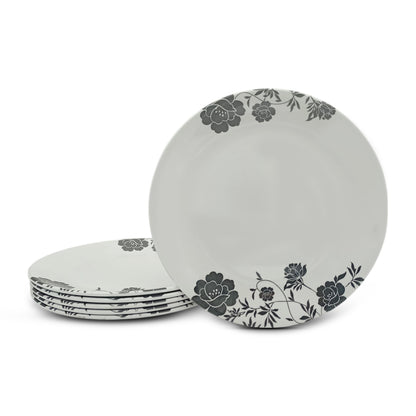 SUPERWARE | Pure Melamine | Dinner Plate Set – Dark Rose (10.75”) | 6 Nos. | Stain Free, Glazed Finish