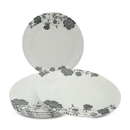 SUPERWARE | Pure Melamine | Dinner Plate Set – Dark Rose (10.75”) | 6 Nos. | Stain Free, Glazed Finish