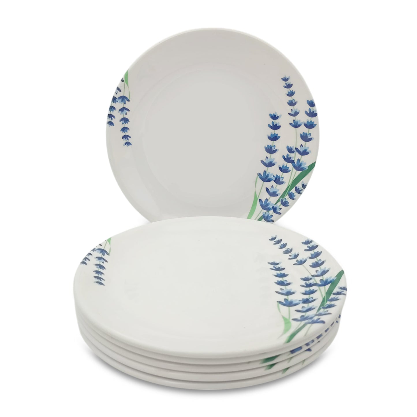 SUPERWARE | Pure Melamine | Small Plate Set - Lavender (7.25") | 6 Nos. | Stain Free, Glazed Finish