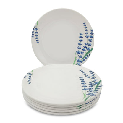 SUPERWARE | Pure Melamine | Small Plate Set - Lavender (7.25") | 6 Nos. | Stain Free, Glazed Finish