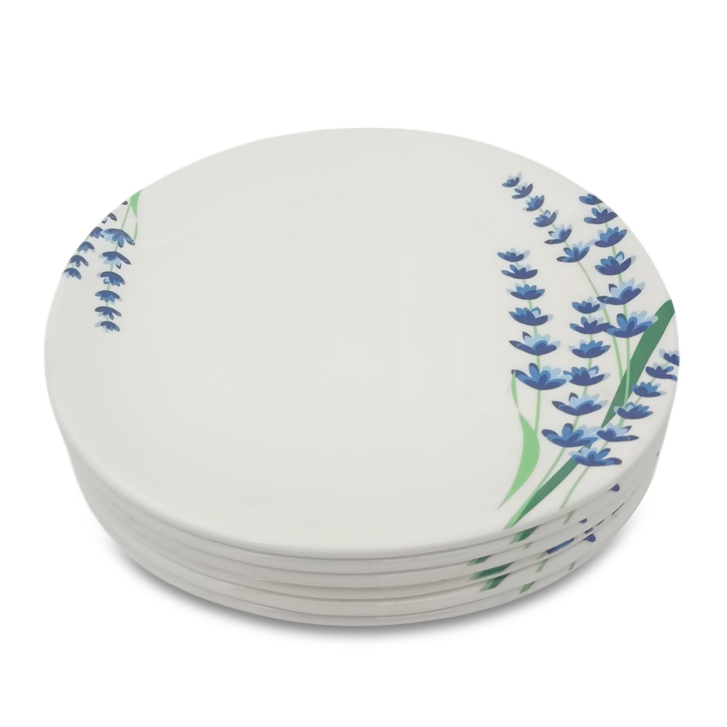 SUPERWARE | Pure Melamine | Small Plate Set - Lavender (7.25") | 6 Nos. | Stain Free, Glazed Finish