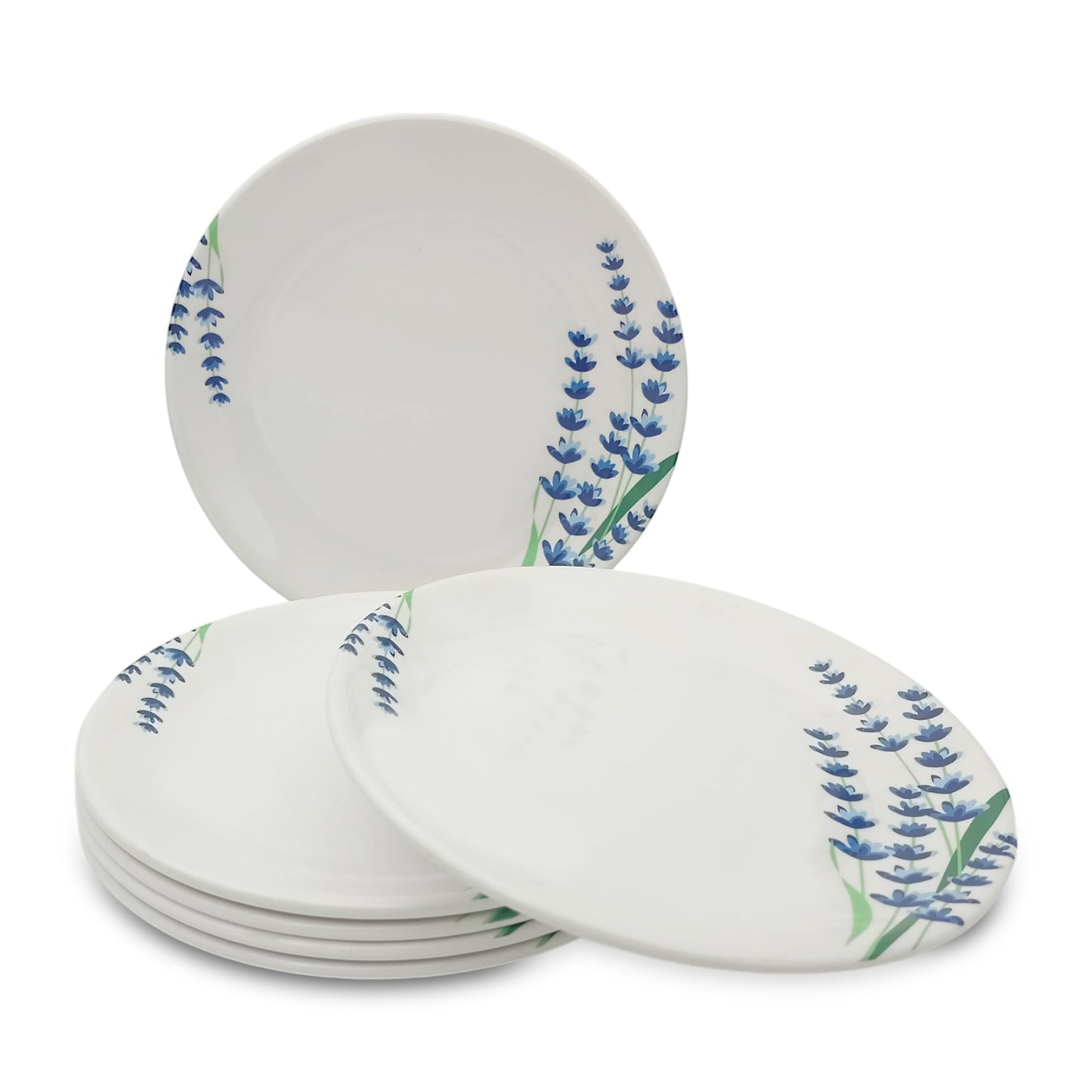 SUPERWARE | Pure Melamine | Small Plate Set - Lavender (7.25") | 6 Nos. | Stain Free, Glazed Finish