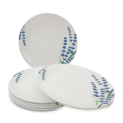SUPERWARE | Pure Melamine | Small Plate Set - Lavender (7.25") | 6 Nos. | Stain Free, Glazed Finish