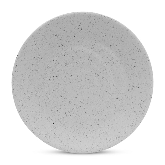 SUPERWARE | Pure Melamine | Round Dinner Plate Set - White Sand (11.0") | 6 Nos.| Stain Free, Glazed Finish