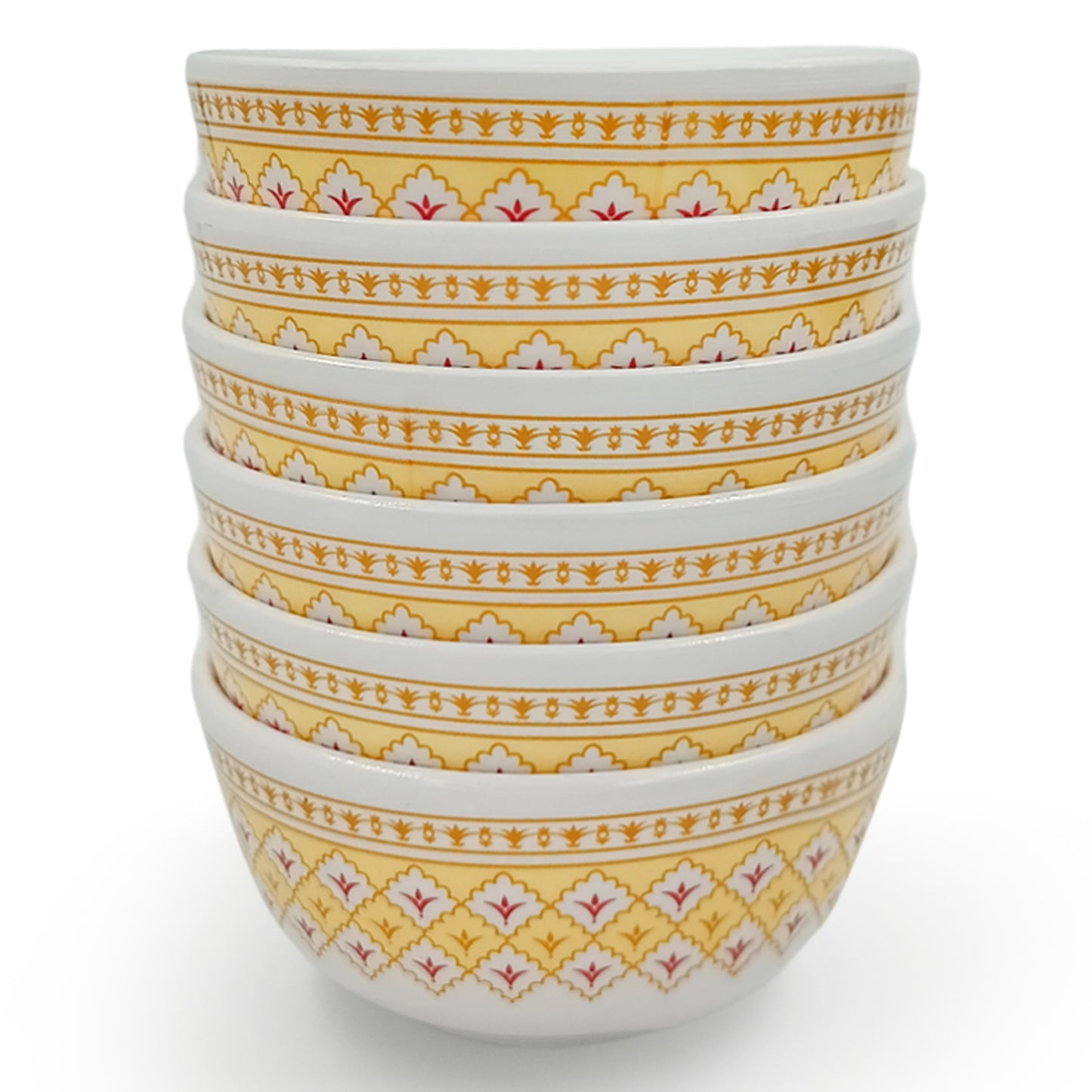 SUPERWARE | Pure Melamine | Katori Set - Platinum (3.5") | 6 Nos.| Stain Free, Glazed Finish