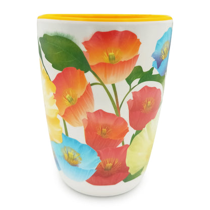 SUPERWARE | Pure Melamine | Coffee Mug – Poppy Vintage 3” (350ml.) | Stain Free, Glazed Finish