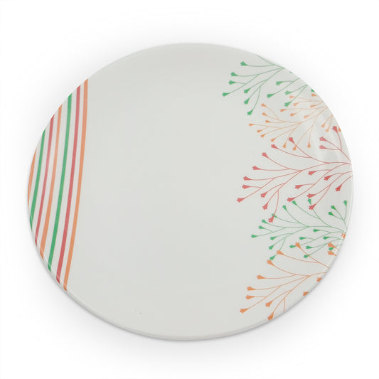 SUPERWARE | Pure Melamine | Buffet Plate Set – Rainbow (12.5”) | 6 Nos. | Stain Free, Glazed Finish