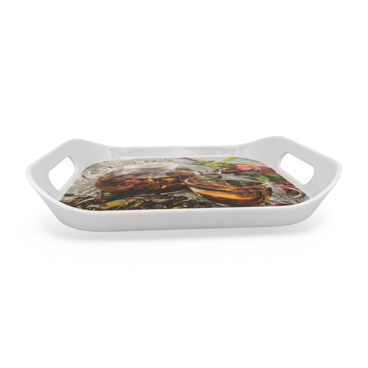 SUPERWARE | Pure Melamine | Rando Tray Set - Herb Tea | Set Of 3 Pcs.| Stain Free, Glazed Finish