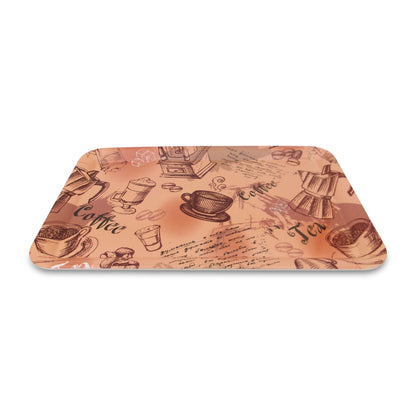 SUPERWARE | Pure Melamine | Retro Tray Set - Coffee House | Set Of 3 Pcs.| Stain Free, Glazed Finish