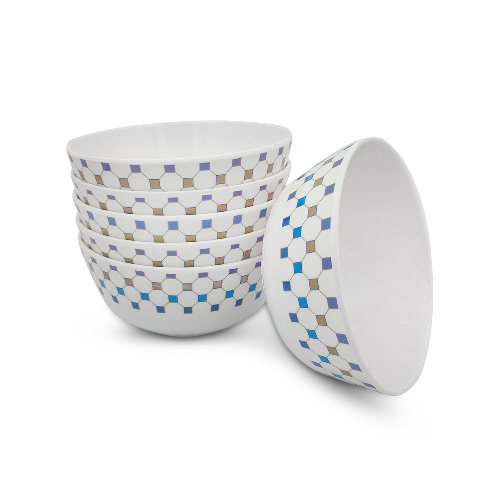 SUPERWARE | Pure Melamine | Katori Set - ARRIS (3.5") | 6 Nos. | Stain Free, Glazed Finish