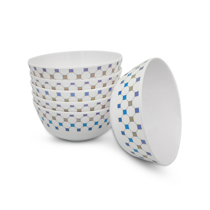 SUPERWARE | Pure Melamine | Katori Set - ARRIS (3.5") | 6 Nos. | Stain Free, Glazed Finish