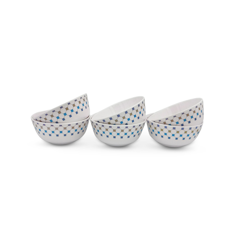 SUPERWARE | Pure Melamine | Katori Set - ARRIS (3.5") | 6 Nos. | Stain Free, Glazed Finish