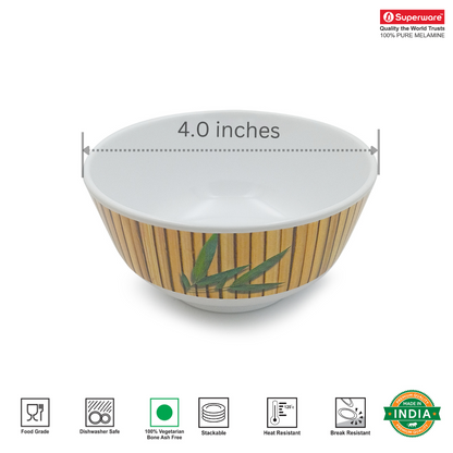 SUPERWARE, Bowl Set - BAMBOO | 6 Nos.