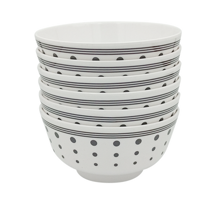 SUPERWARE, Bowl Set - DOTS & LINES | 6 Nos.