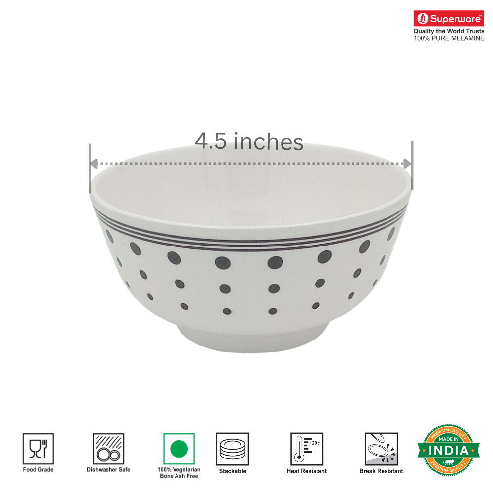SUPERWARE, Bowl Set - DOTS & LINES | 6 Nos.