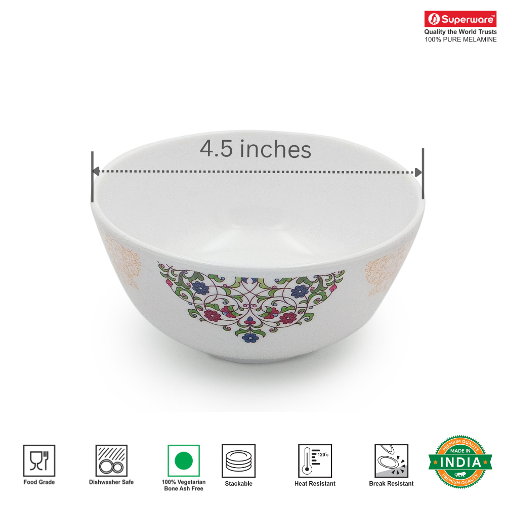 SUPERWARE, Bowl Set - ETHENIC ART | 6 Nos.