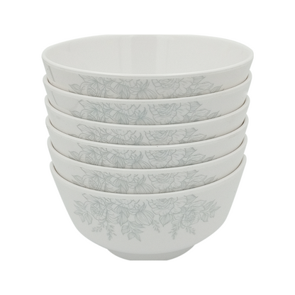 SUPERWARE | Pure Melamine | Katori Set - GOLD ROSE (3.5") | 6 Nos. | Stain Free, Glazed Finish