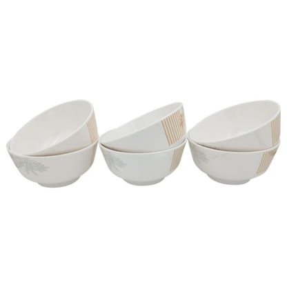 SUPERWARE | Pure Melamine | Katori Set - GOLD ROSE (3.5") | 6 Nos. | Stain Free, Glazed Finish