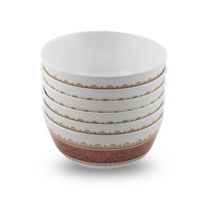 SUPERWARE | Pure Melamine | Katori Set - Queen Diamond (3.5") | 6 Nos.| Stain Free, Glazed Finish
