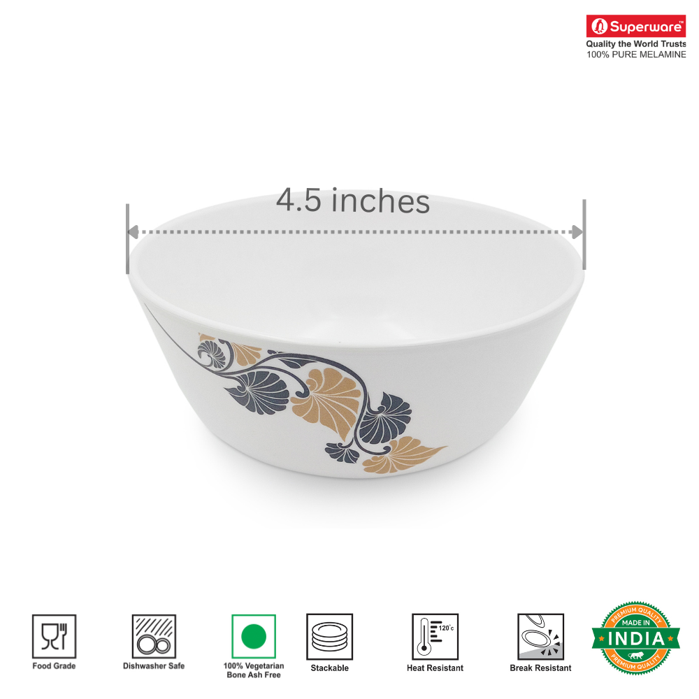 SUPERWARE, Bowl Set - VEGETAL GOLD | 6 Nos.