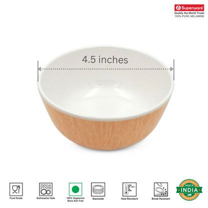 SUPERWARE, Bowl Set - WOODY | 6 Nos.