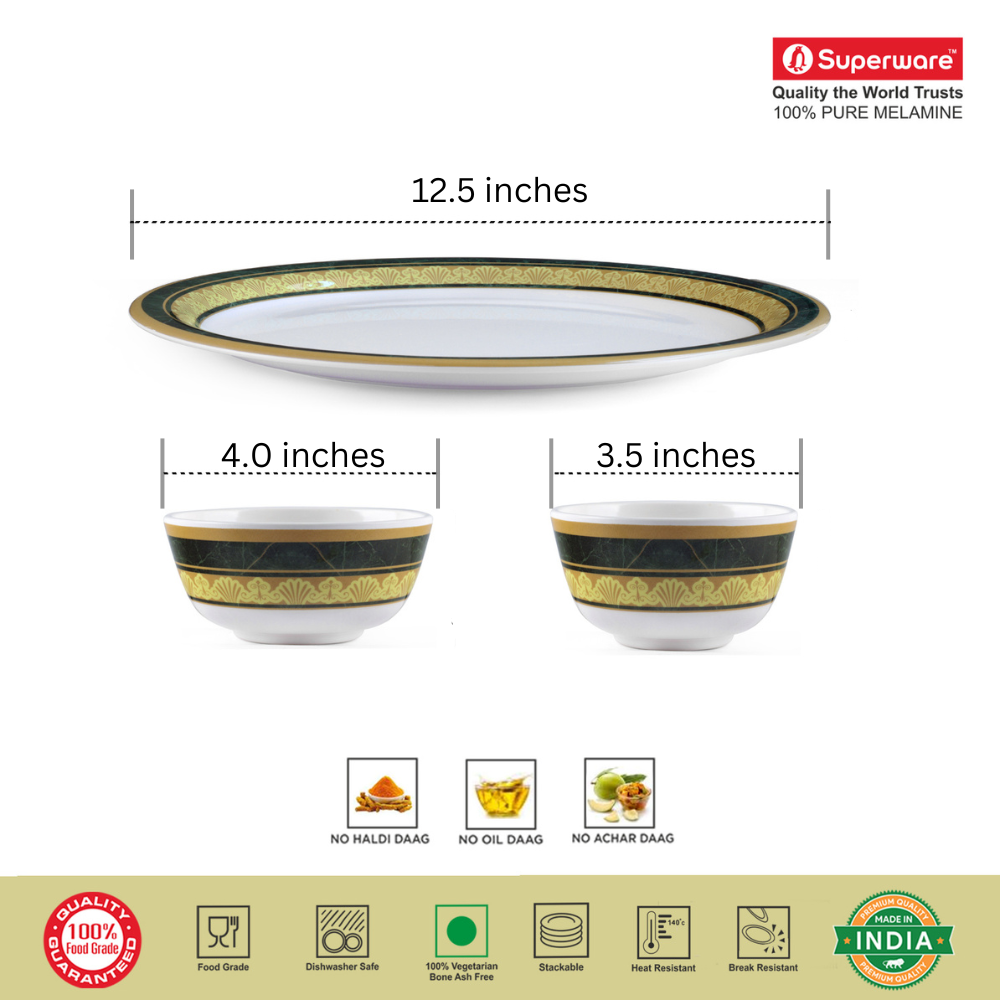 SUPERWARE, Buffet Set - MAJESTIC | Set Of 18 Pcs.