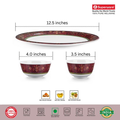 SUPERWARE, Buffet Set - ORNAMENTAL | Set Of 18 Pcs.
