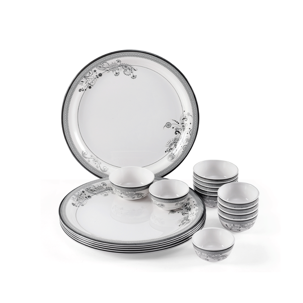 SUPERWARE, Buffet Set - SILVER LACE | Set Of 18 Pcs.