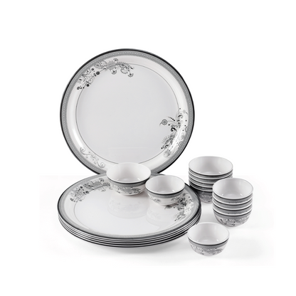 SUPERWARE, Buffet Set - SILVER LACE | Set Of 18 Pcs.