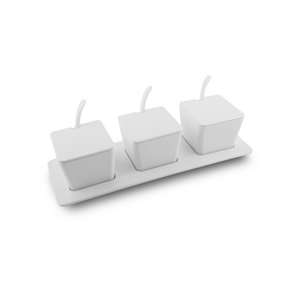 SUPERWARE | Pure Melamine | Condiment Set | Set of 10 Pcs.| Stain Free, Glazed Finish