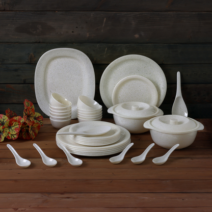 SUPERWARE, Dinner Set - GLOSSY SUPER PEARL | Set Of 37 Pcs.