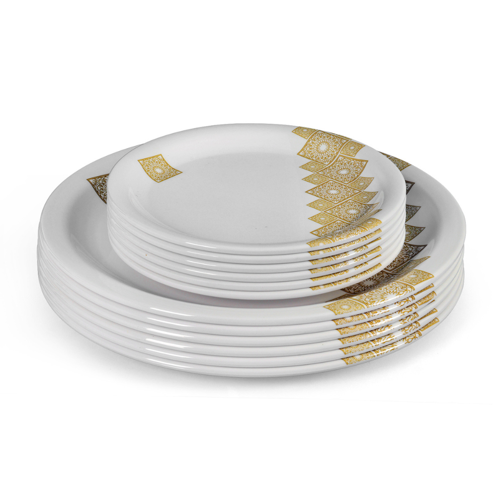 SUPERWARE, Dinner Set - GOLDDEKO | Set Of 37 Pcs.