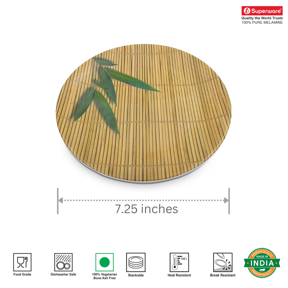 SUPERWARE, Plate Set - BAMBOO | 6 Nos.