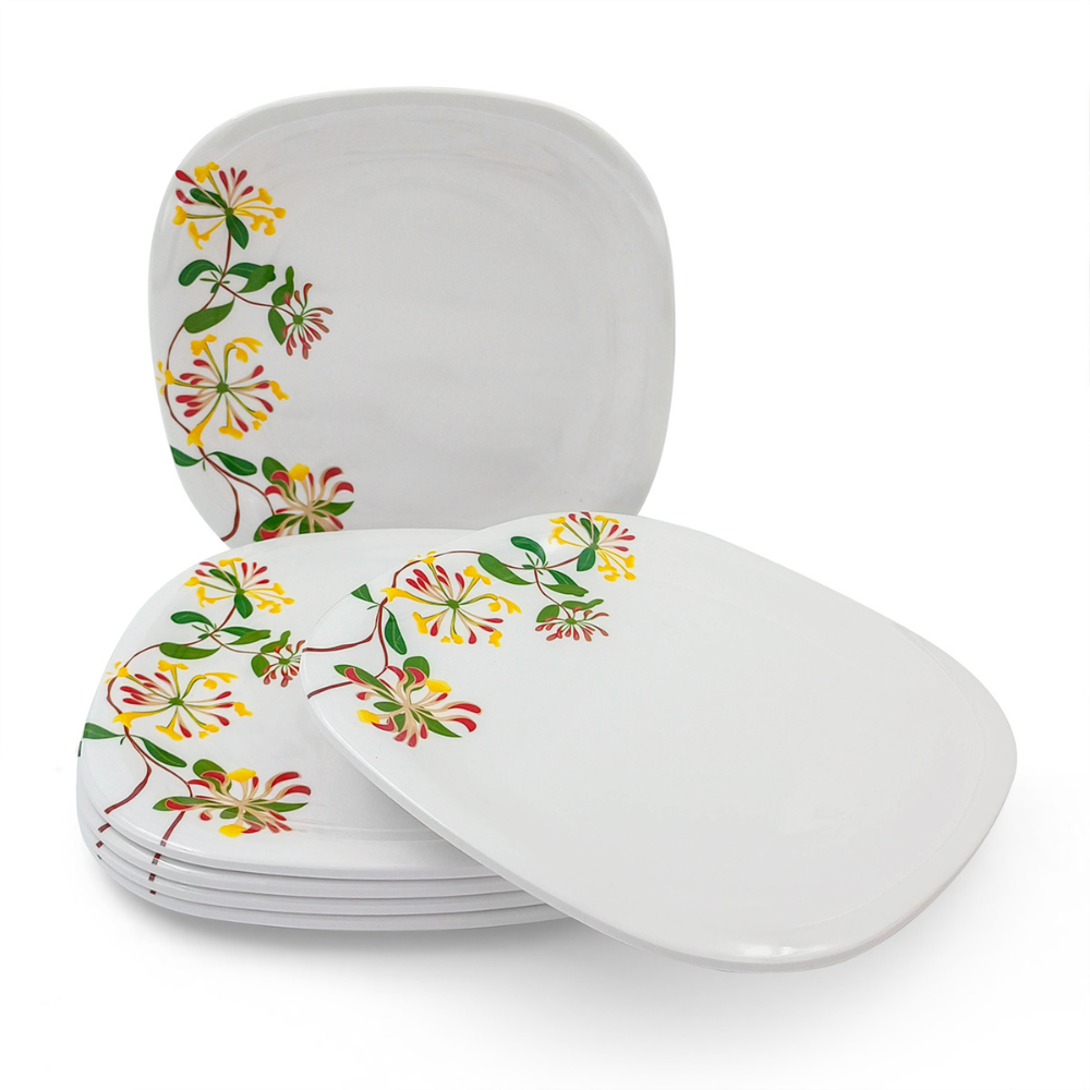 SUPERWARE, Plate Set - BOTANIC FLOWER | 6 Nos.