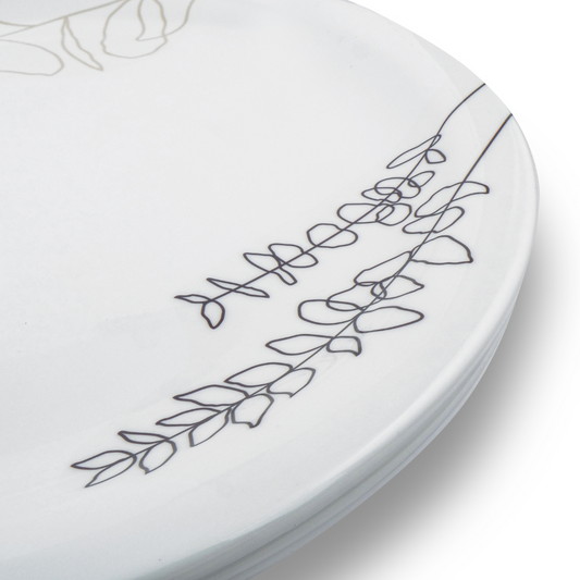 SUPERWARE | Pure melamine | Small Plate Set - BREEZE (7.5") | 6 Nos. | Stain Free, Glazed Finish