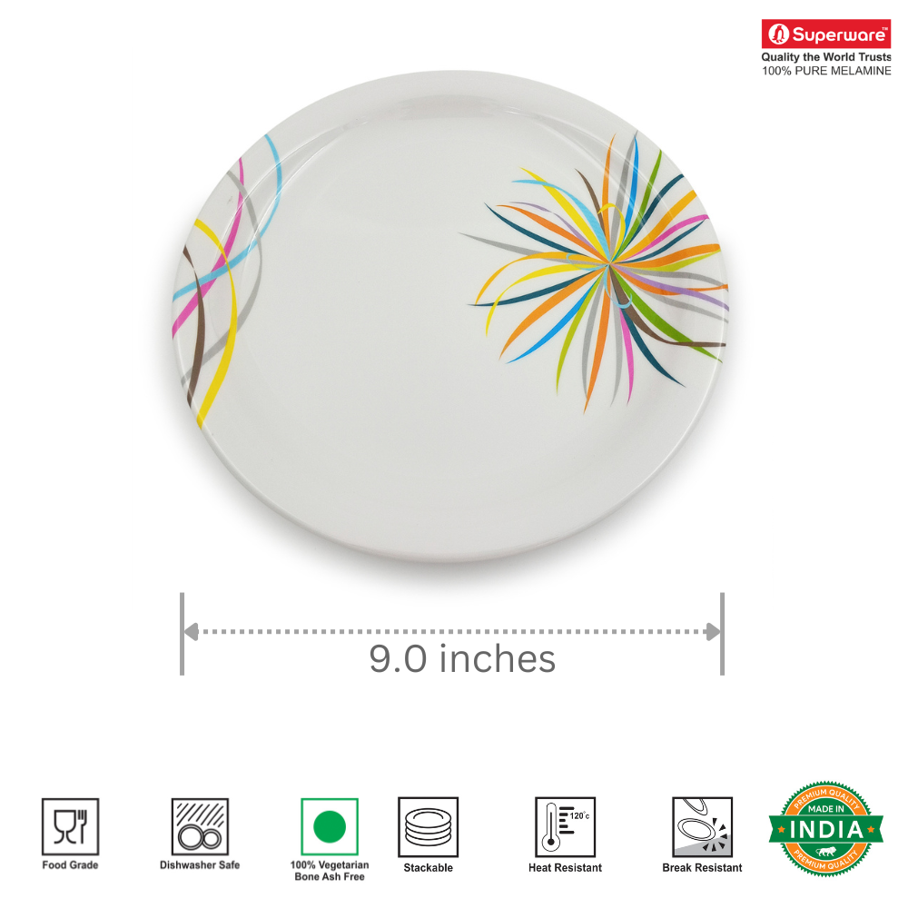 SUPERWARE, Plate Set - CELEBRATION | 6 Nos.