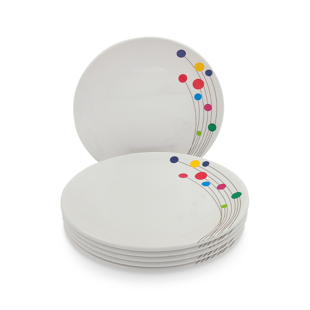 SUPERWARE, Plate Set - COLOUR BUBBLES | 6 Nos.