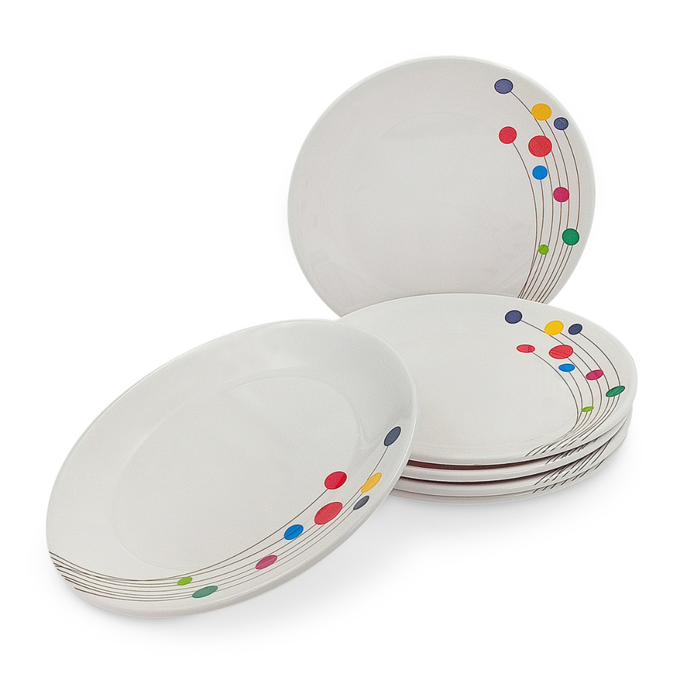 SUPERWARE, Plate Set - COLOUR BUBBLES | 6 Nos.