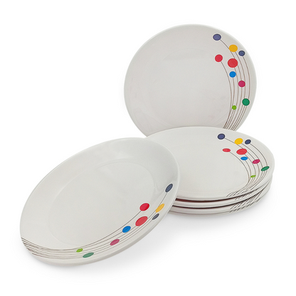 SUPERWARE, Plate Set - COLOUR BUBBLES | 6 Nos.