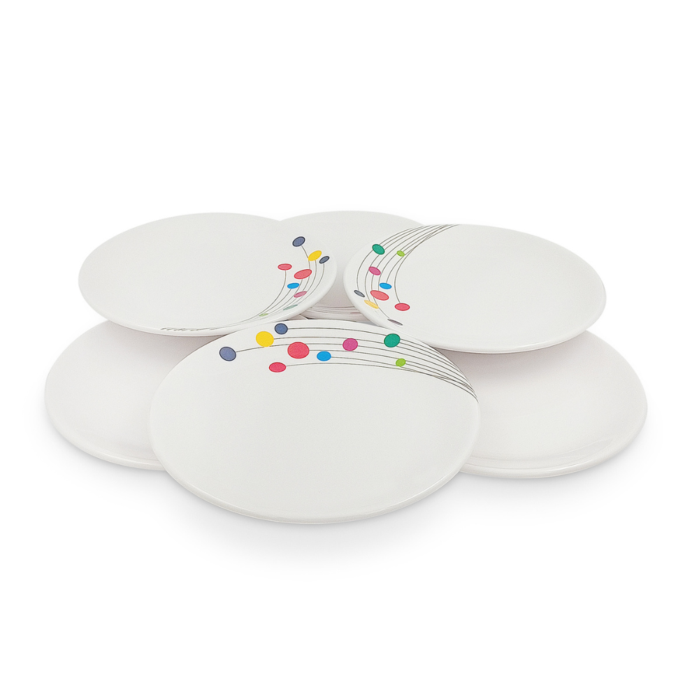 SUPERWARE, Plate Set - COLOUR BUBBLES | 6 Nos.