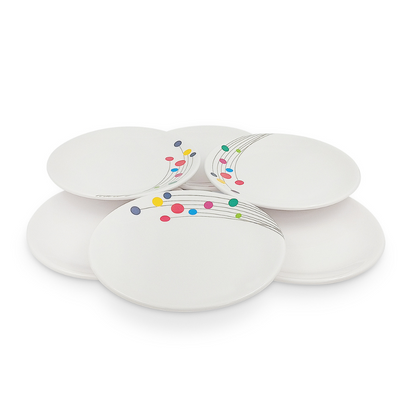 SUPERWARE, Plate Set - COLOUR BUBBLES | 6 Nos.