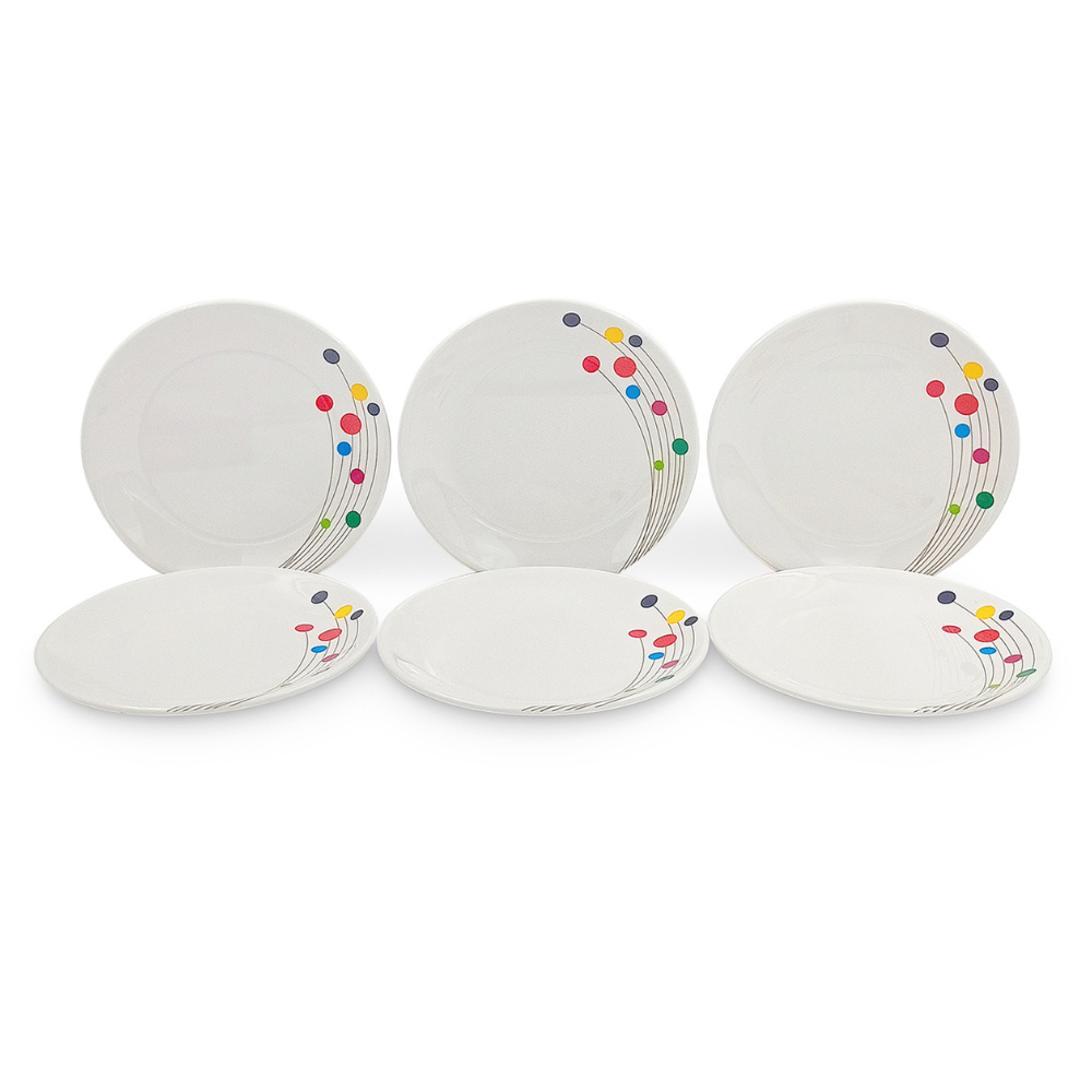SUPERWARE, Plate Set - COLOUR BUBBLES | 6 Nos.