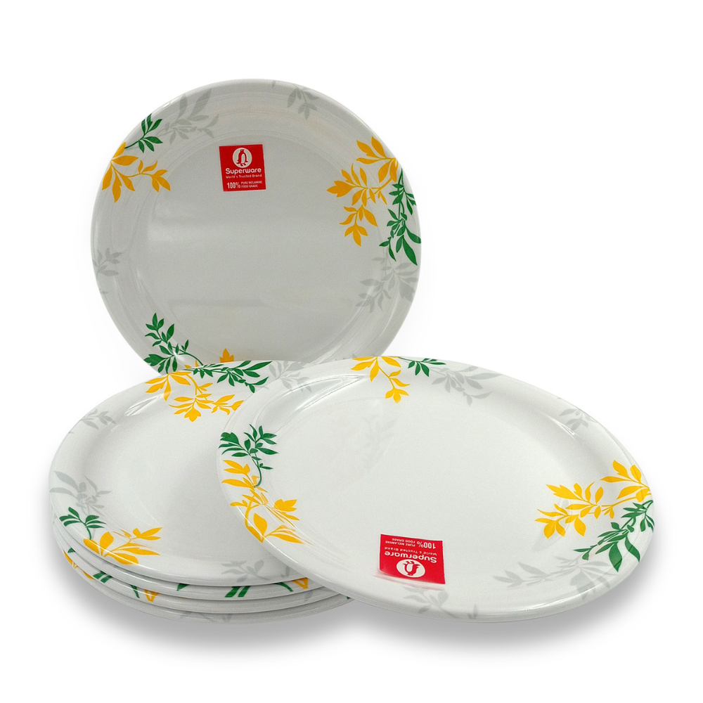 SUPERWARE, Plate Set - COUNTRY LEAF | 6 Nos.